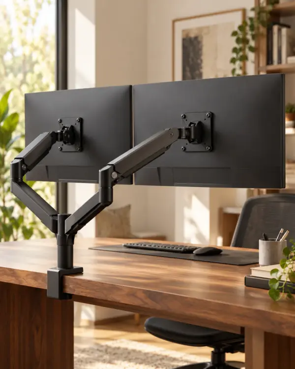Dual Monitor Arm — Alternate Dual Monitor Arm in alternate scene