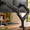 Dual Monitor Arm — Detail Dual Monitor Arm in detail scene