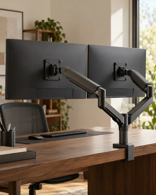 Dual Monitor Arm — Primary Dual Monitor Arm in primary scene