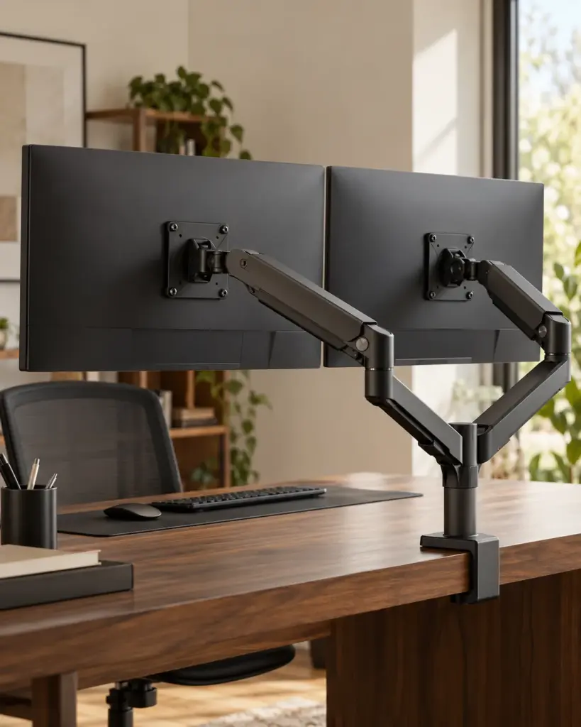 Dual Monitor Arm in primary scene