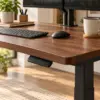 Electric Standing Desk — Detail Close view of standing desk edge and height control panel