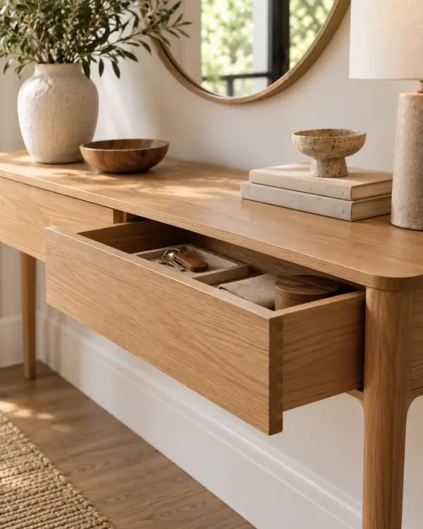 Entryway Console Table in detail scene