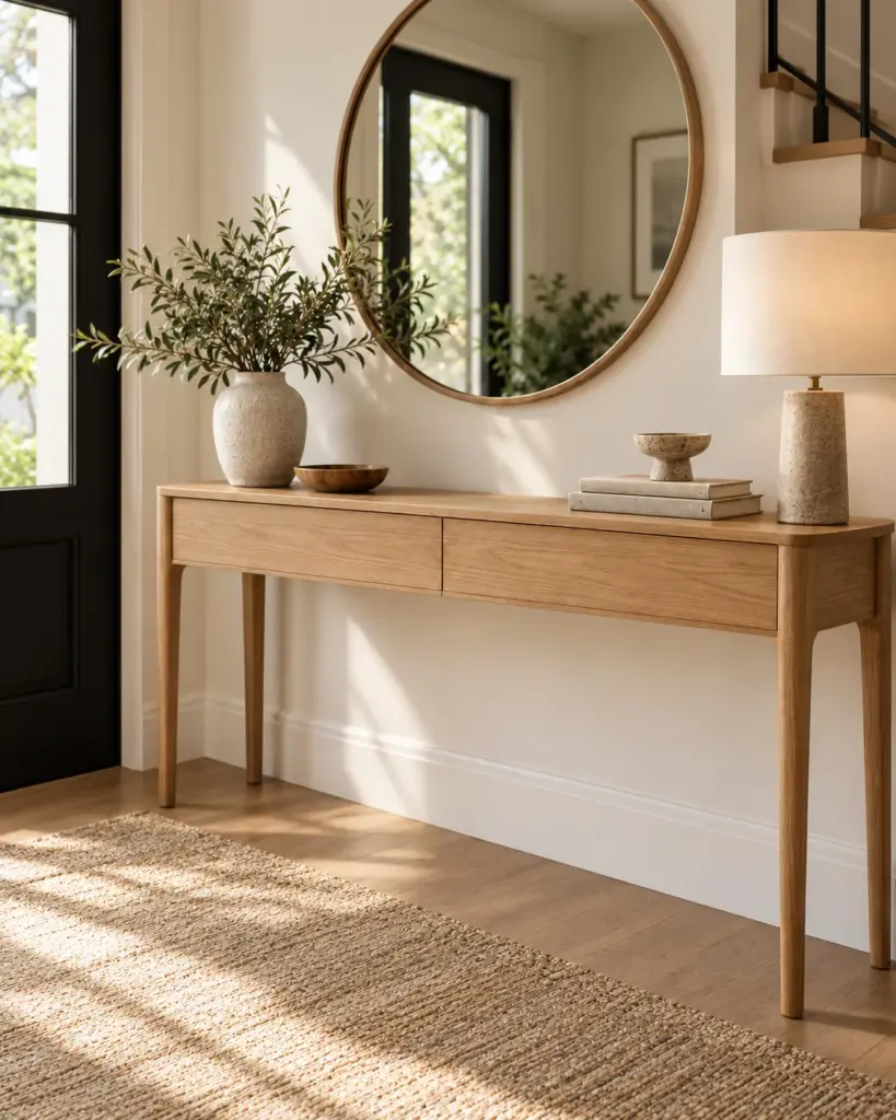 Entryway Console Table in editorial scene