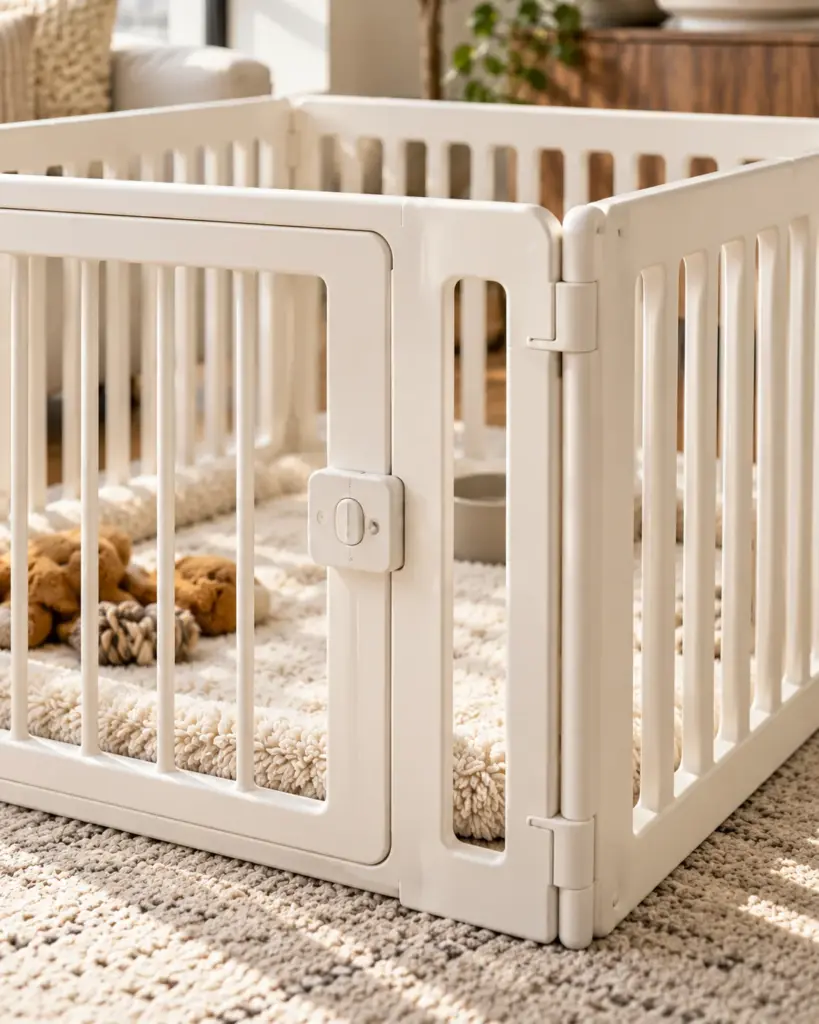 Indoor Pet Playpen in detail scene