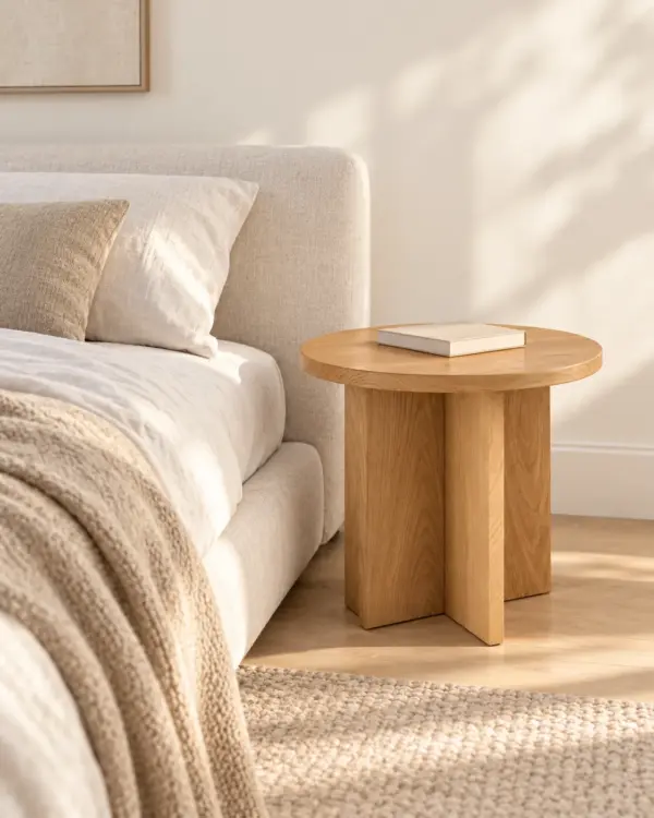 Modern Oak Side Table — Alternate Modern Oak Side Table in alternate scene