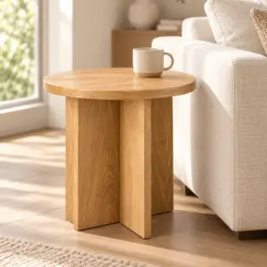 Modern Oak Side Table — Primary Modern Oak Side Table in primary scene