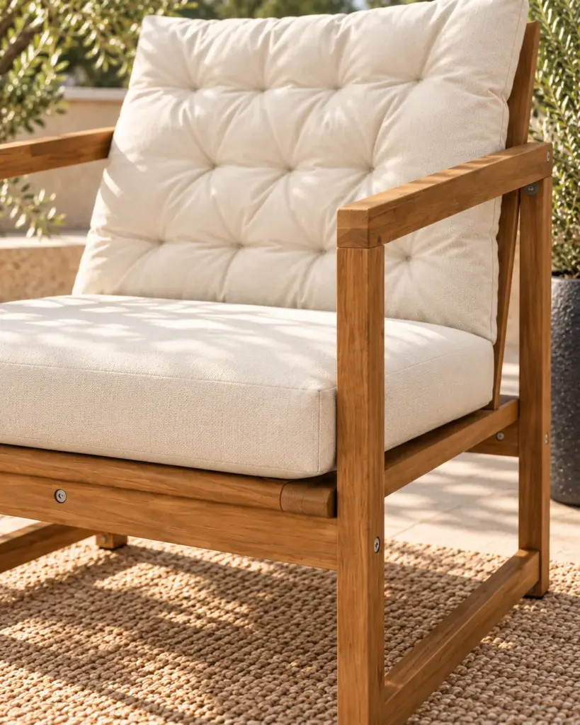 Outdoor Lounge Chair in detail scene