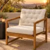 Outdoor Lounge Chair in editorial scene