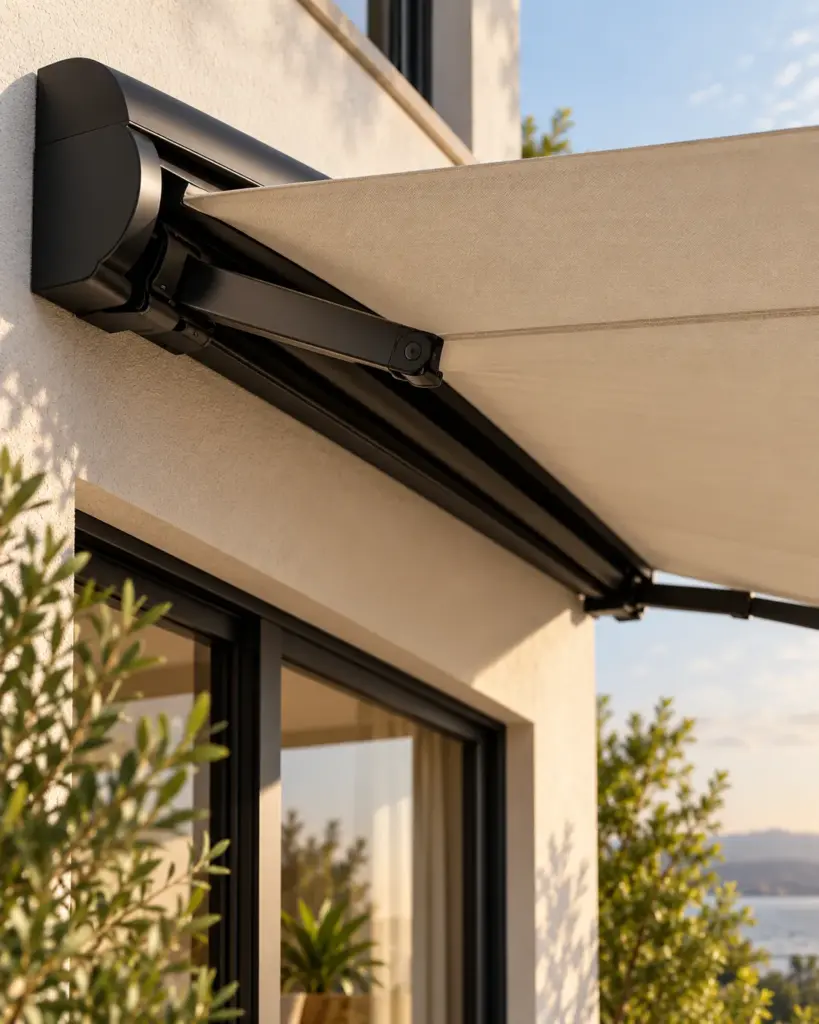 Retractable Patio Awning in detail scene