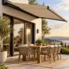 Retractable Patio Awning — Editorial Retractable Patio Awning in editorial scene