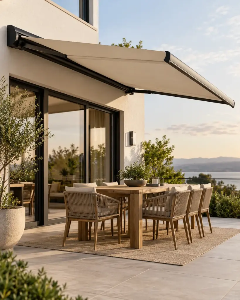 Retractable Patio Awning in primary scene