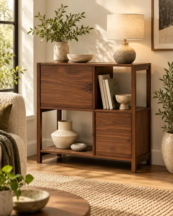 Walnut Storage Cabinet — Alternate Walnut Storage Cabinet in alternate scene